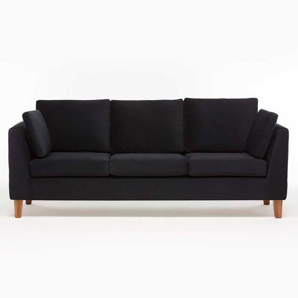 Sofá Barra Design Estocolmo 3 Cuerpos Negro
