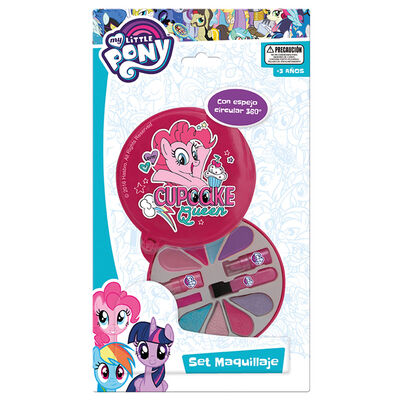 Set De Maquillaje Infantil Redondo Con Espejo My Little Pony Hasbro