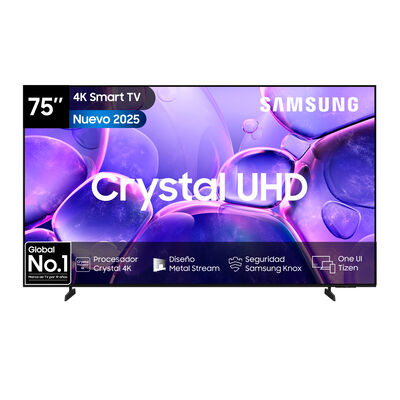 Imagen 1 del producto Smart TV Crystal 75"" Samsung UHD 4K 2025 Tizen™  U8000F