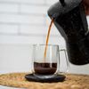 Pack Cafetera Francesa 600 ml + Set 2 Tazas 300 ml Simplit Negro
