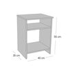 Cama Europea Celta 2 Plazas Respaldo + 2 Veladores Cádiz
