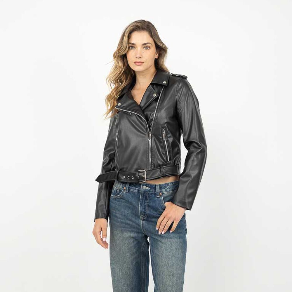 Chaqueta Biker Ecocuero Mujer Zibel