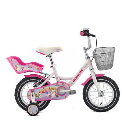 Bicicleta Infantil Bianchi Kitty Aro 12 Blanca