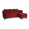 Sof&aacute; Seccional Barra Design Mila Derecho 3 Cuerpos Rojo