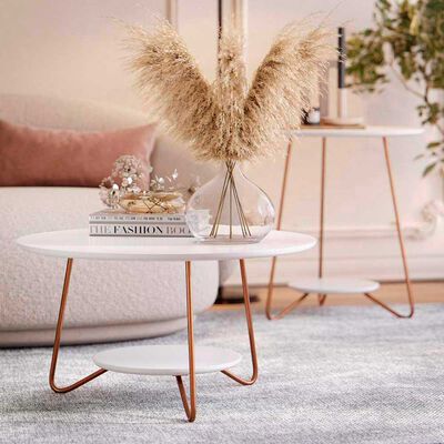 Imagen 2 del producto Set 2 Mesas de Centro Onessta Liz Blanco