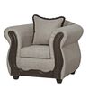 Juego de Living Black Factory Sofia Sofá 3 Cuerpos + Dos Sillones 1 Cuerpo Beige