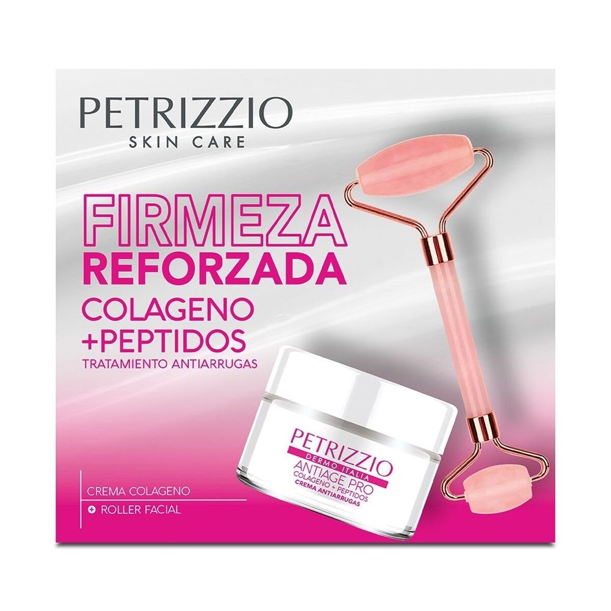 Set Firmeza Reforzada Crema Antiage Pro + Roller Petrizzio