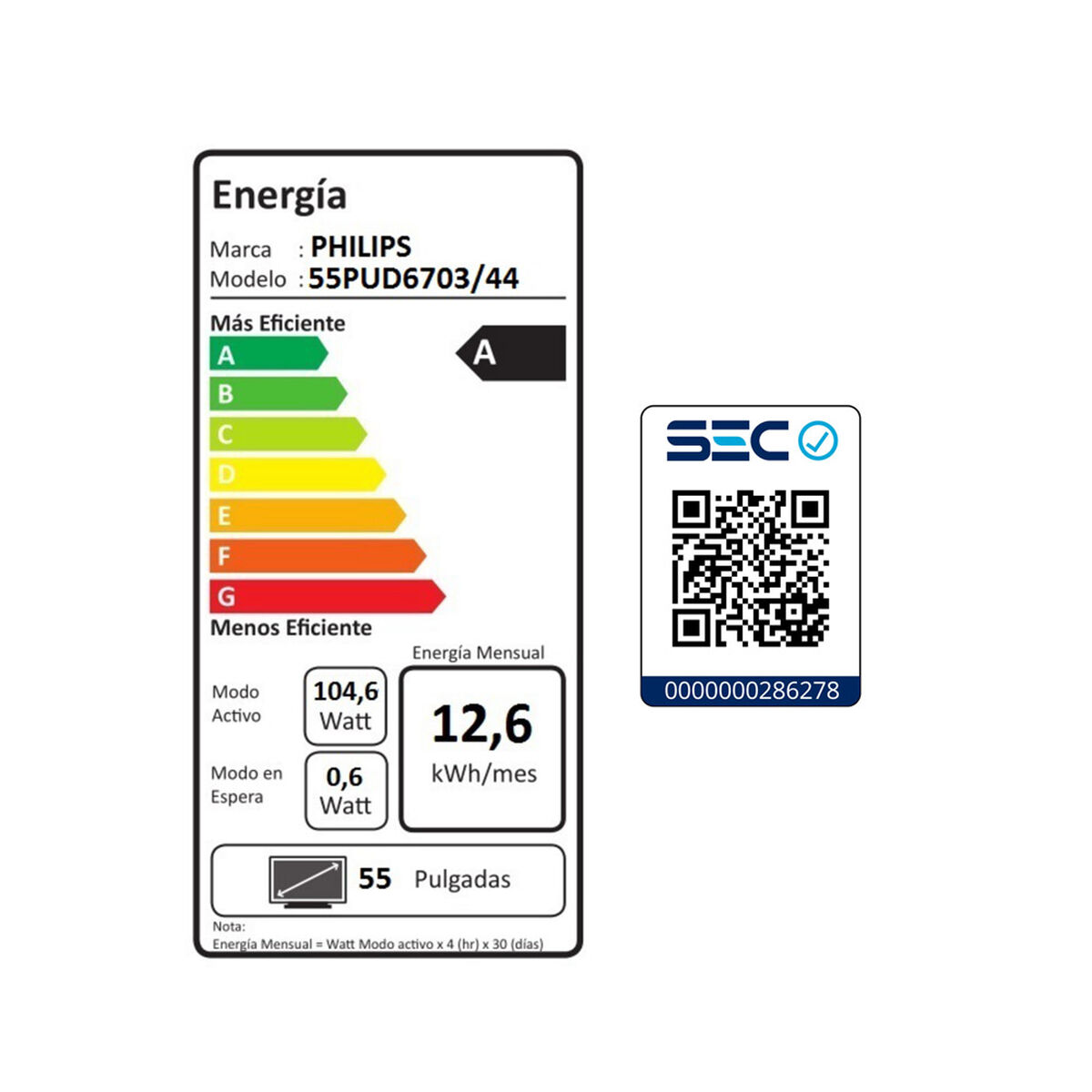 LED 55" Philips 55PUD6703 Smart TV Ultra HD 4K Ambilight y Teclado Qwerty