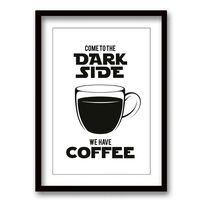 Cuadro Decorativo Retela Coffee White 50 x 35 cm