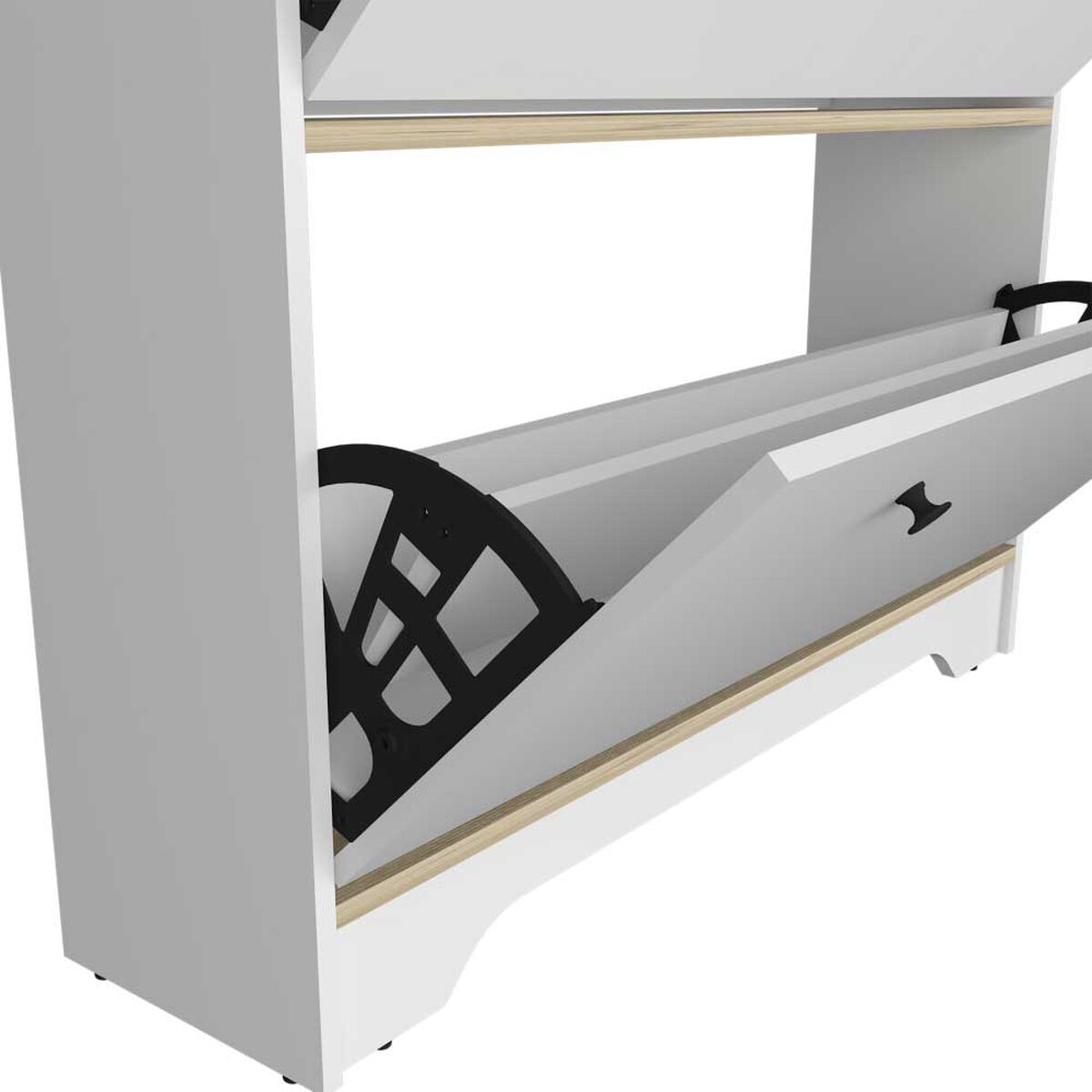 Cómoda TuHome Bi Color Blanco Duna 2 Puertas