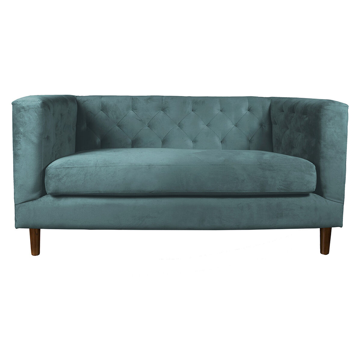 Sof&aacute; Tela Velvet Latam Home Brescia 2 Cuerpos