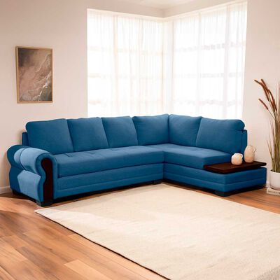 Sof&aacute; Seccional Living Factory Michigan 6 Cuerpos Azul