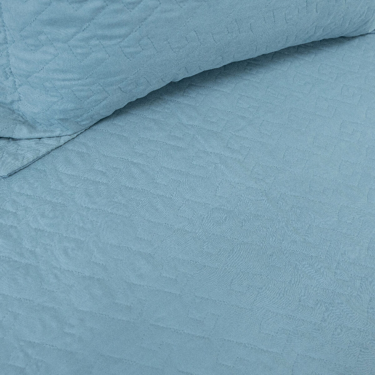 Quilt Doral 1,5 Plazas Lumi Velvety Azul