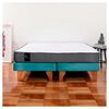 Cama Europea Latam Home Base Dividida 2 Plazas Zen Best Turquesa