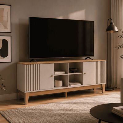 EXIT Rack TV Exit Florencia hasta 70 Nogal Beige