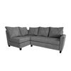Sofá Seccional Izquierdo Living Factory Musso 5 Cuerpos Gris