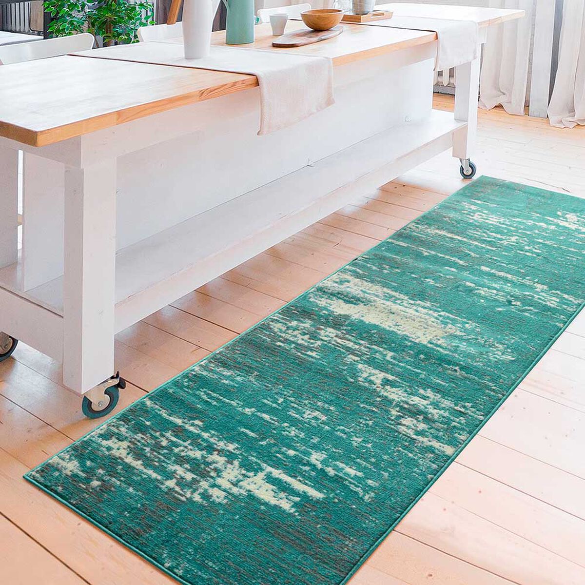 Alfombra de Pasillo Modalfo Arizona Azul 61 x 213 cm