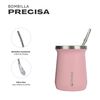 Mate Acero Inoxidable con Bombilla Lhotse Rosa Claro