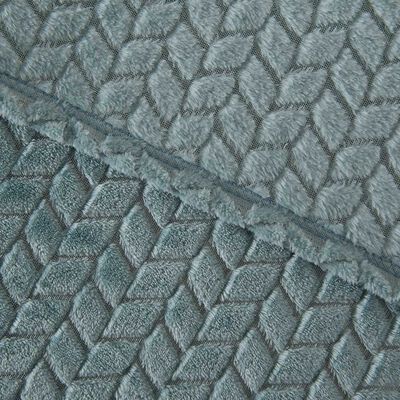 Imagen 2 del producto Frazada Mashini Jqd Flannel Nevada King Celeste