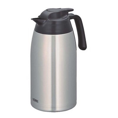 Termo Thermos Jarra de Acero Gris Negro 2 lt