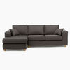 Sofá Seccional Barra Design Monaco Izquierdo 3 Cuerpos Gris