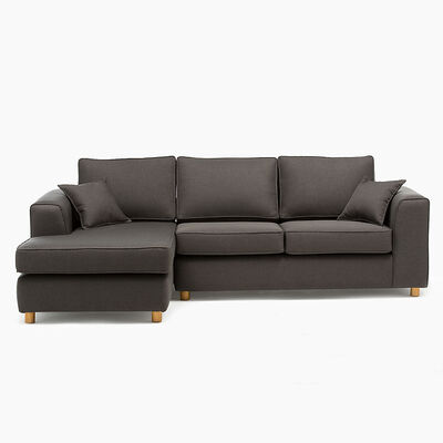 Sofá Seccional Barra Design Monaco Izquierdo 3 Cuerpos Gris