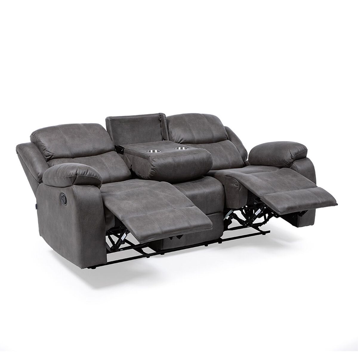 Sofá Reclinable Manual VYS SPA Isabel 3 Cuerpos Gris