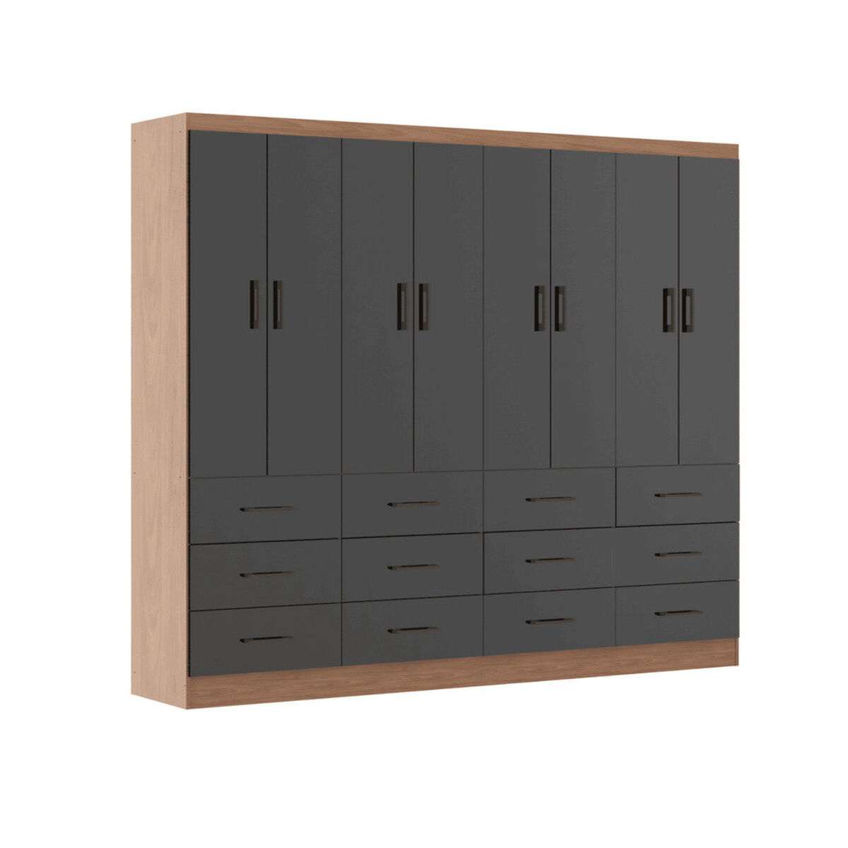 Cl&oacute;set Exit 8 Puertas 12 Cajones Caf&eacute; Negro