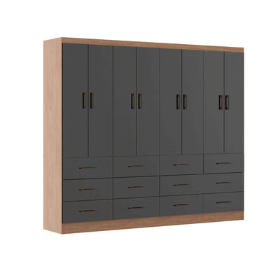 Clóset Exit 8 Puertas 12 Cajones Café Negro