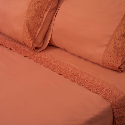 Imagen 2 del producto Juego de Sábanas Doral 2 Plazas Santorini Terracota