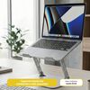 Soporter de Escritorio Levo Alzador Notebook Plegable Gris