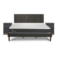 Cama Europea CIC King New Ortopedic + Respaldo Expresso + 2 Veladores