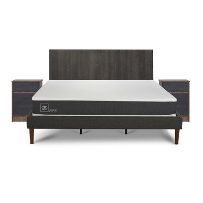 Imagen 1 del producto Cama Europea CIC King New Ortopedic + Respaldo Expresso + 2 Veladores