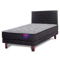 Cama Europea Flex 1 Plaza Therapedic Plus + Respaldo Modern