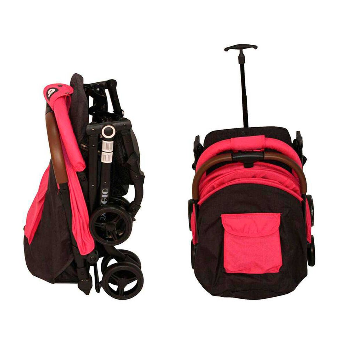 Coche Travel System Compacto Fucsia