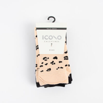 Pack 3 Calcetines Largo Mujer Icono