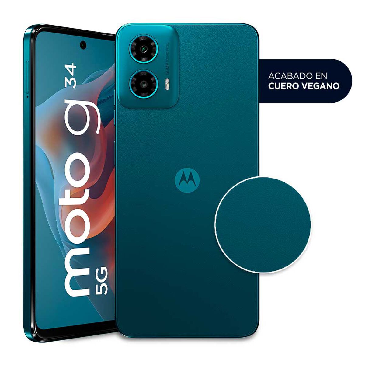 Celular Motorola Moto G34 5G 256GB 6,5" Verde Liberado