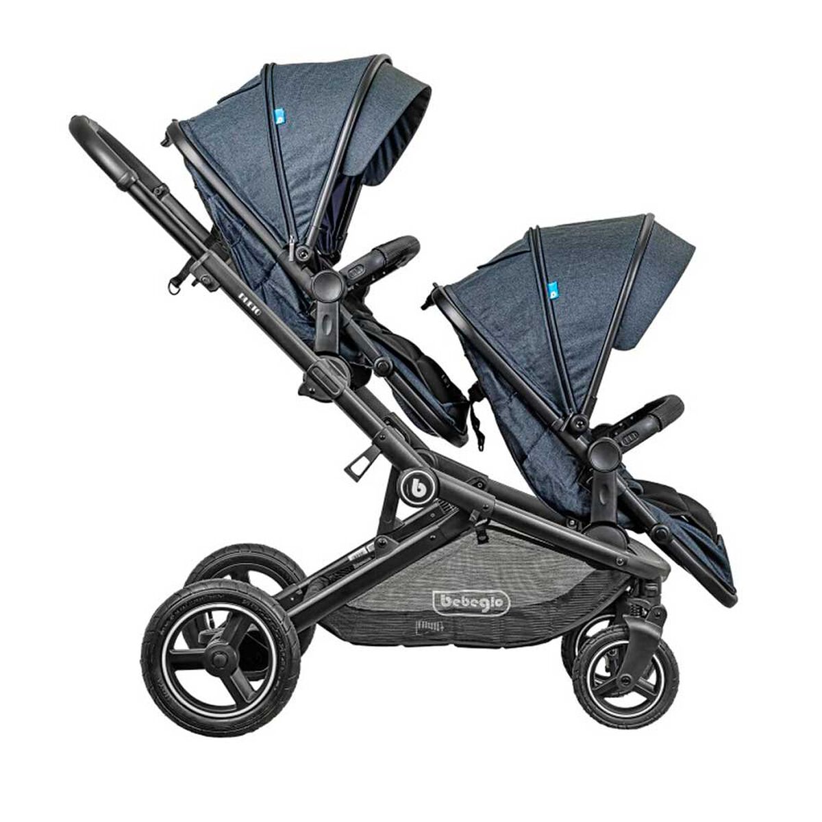 Coche Travel System Dueto Gris Bebeglo