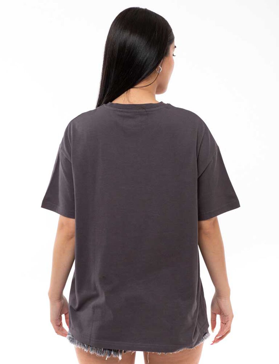 Polera Estampada Anime Oversized Manga Corta Mujer Icono
