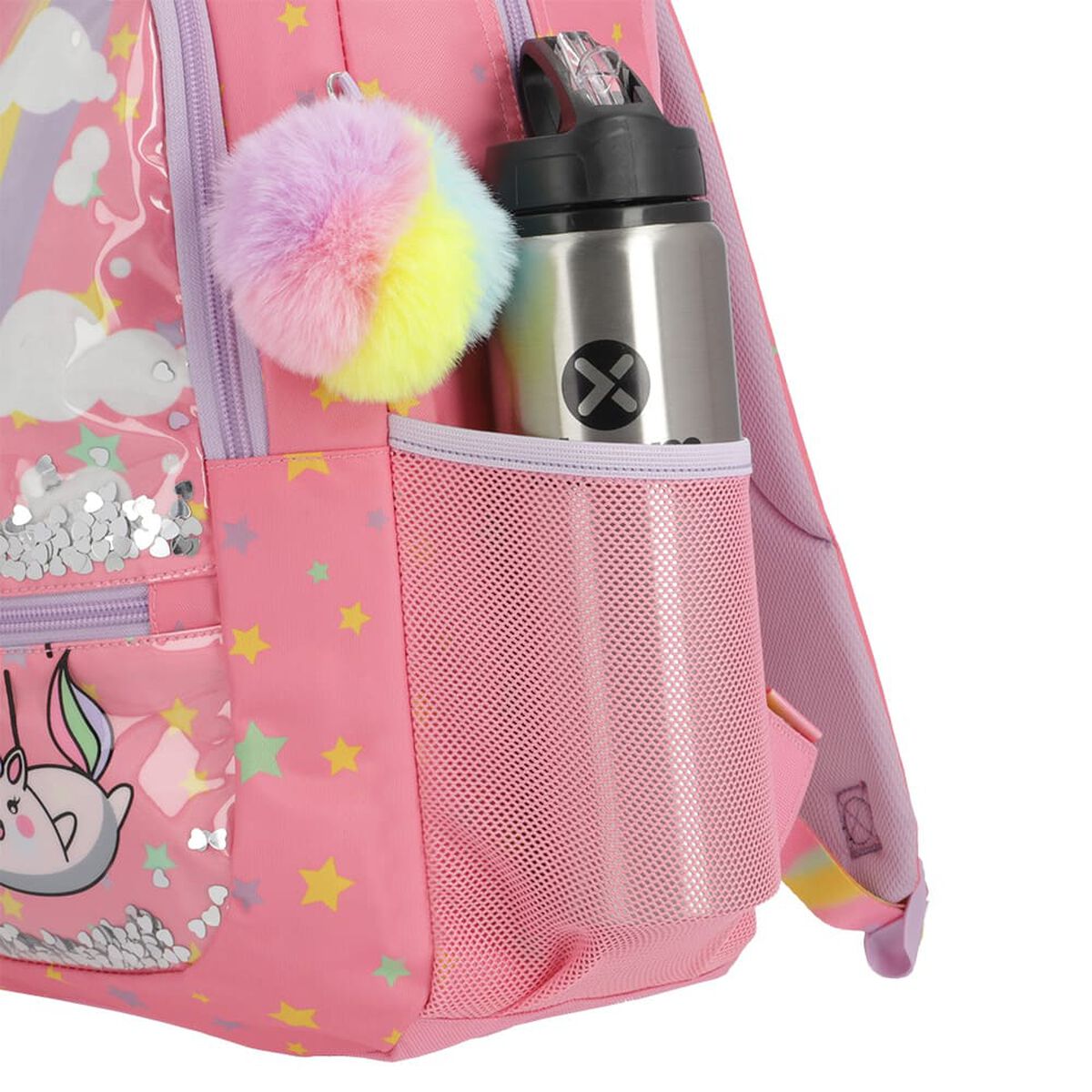Mochila Logan 4Xt Unicornios Rosado L Xtrem