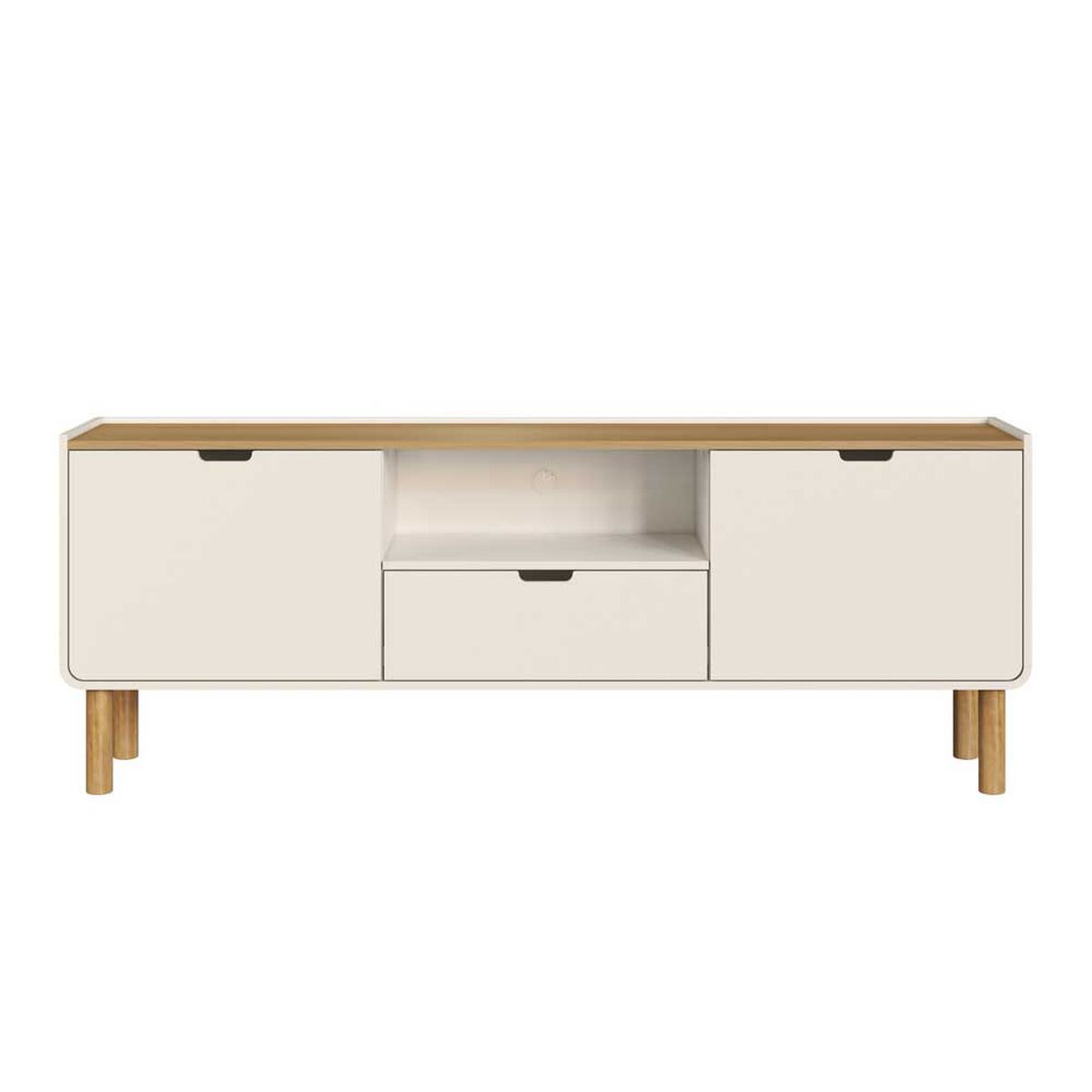 Rack Decocasa Aura hasta 75" Off White