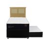 Cama Nido CIC 1,5 Plazas Premium + Respaldo Torino Mostaza