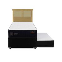 Cama Nido CIC 1,5 Plazas Premium + Respaldo Torino Mostaza