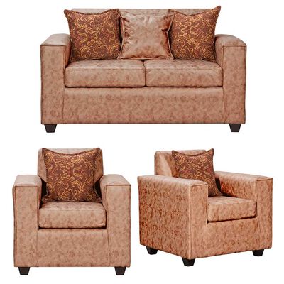 Imagen 1 del producto Juego de Living Black Factory Ezeiza Sofá 2 Cuerpos + Dos Sillones 1 Cuerpo Terracota