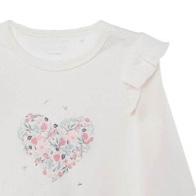 Imagen 2 del producto Conjunto Body+Pantalón de Algodón Bebé Chess Baby Crudo, Rosado