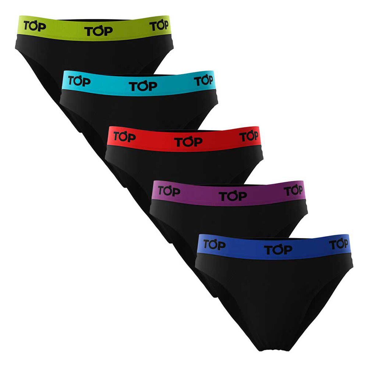 Pack 5 Slip Algodón Hombre Top