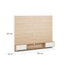 Panel TV CIC Picasso Hasta 75" Olmo Alpino Blanco