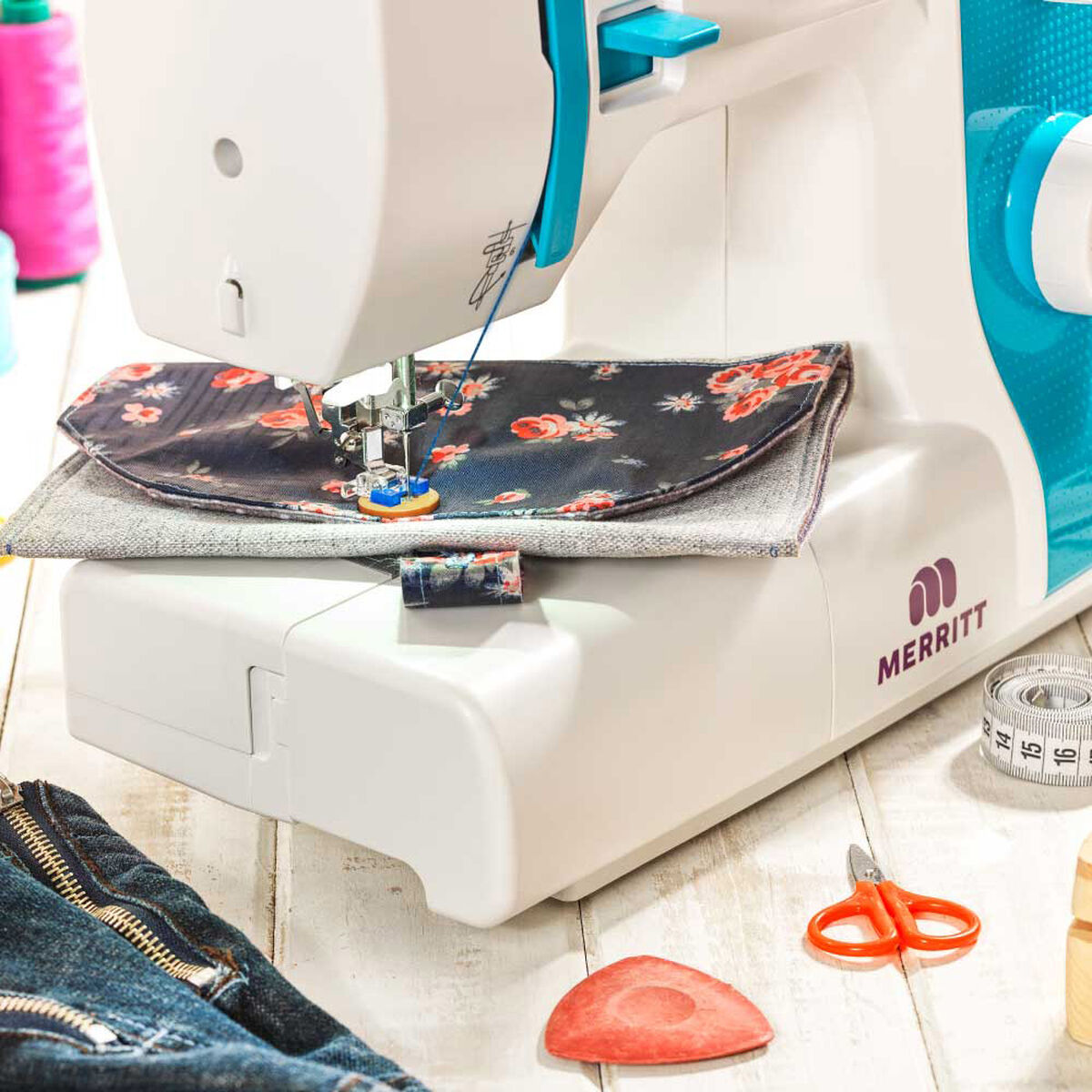 Máquina de Coser Brazo Libre Merritt ME Jeans Edition