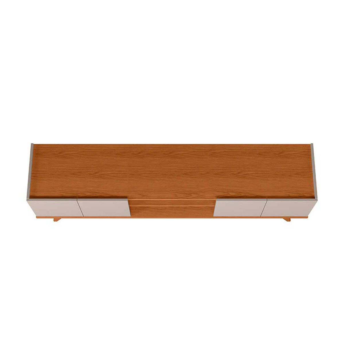 Rack TV Brazos Altavision Hasta 75" Blanco Crema y Café