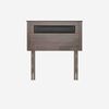 Cama Europea Rosen 1,5 Plazas New style 6 + Respaldo Ferrera Gris